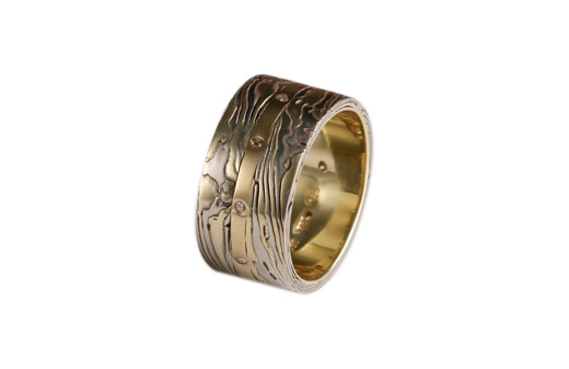Ancient Future mokume gane ring