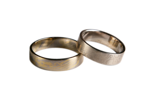 Ancient Future mokume gane rings