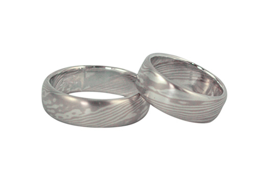 Ancient Future mokume gane rings